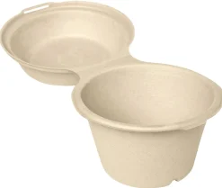 Boxen>DUNI Snackbox 575 ml Braun ungeteilt