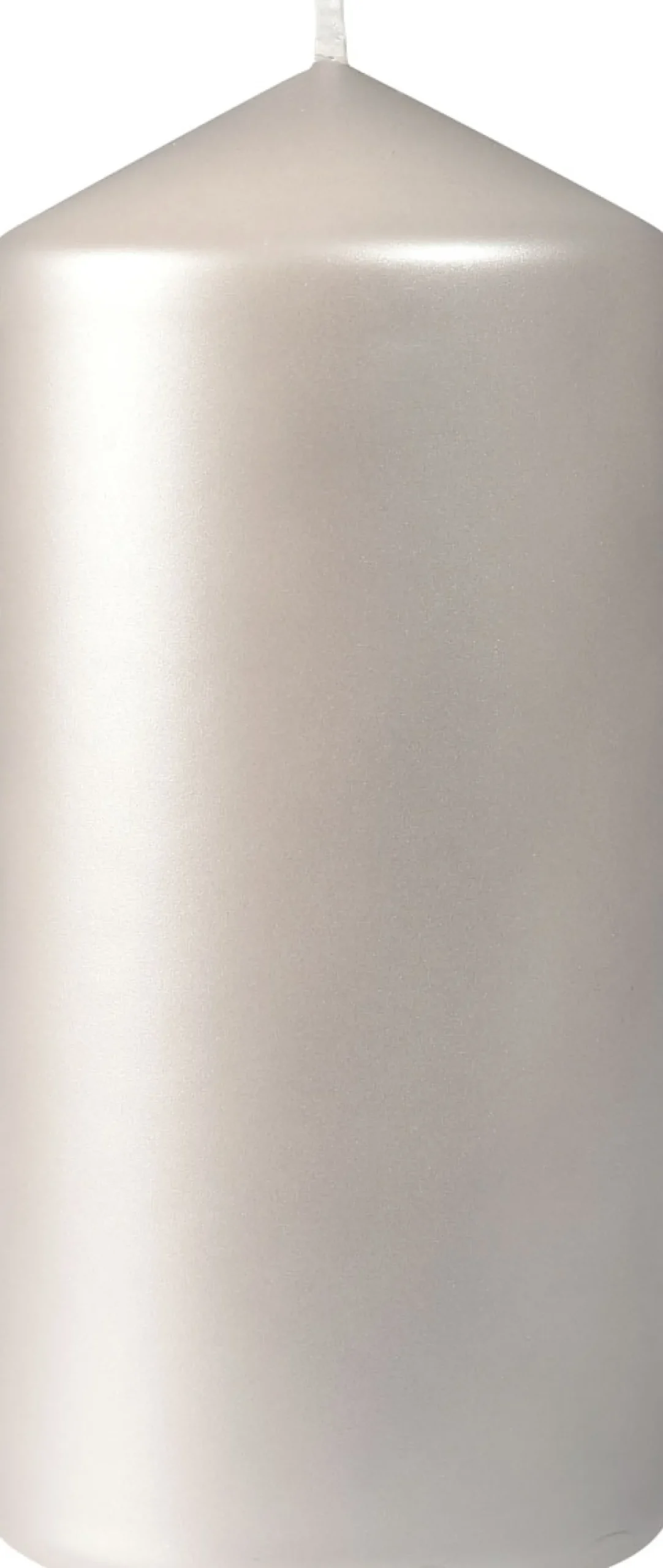 Stumpenkerzen>DUNI Stumpenkerze matt 150 x Ø 70 mm 50 Std. Silber