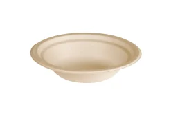 Bagasse Teller & Schalen>DUNI Suppenteller 18 cm Braun ungeteilt