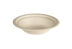 Bagasse Teller & Schalen>DUNI Suppenteller 18 cm Braun ungeteilt