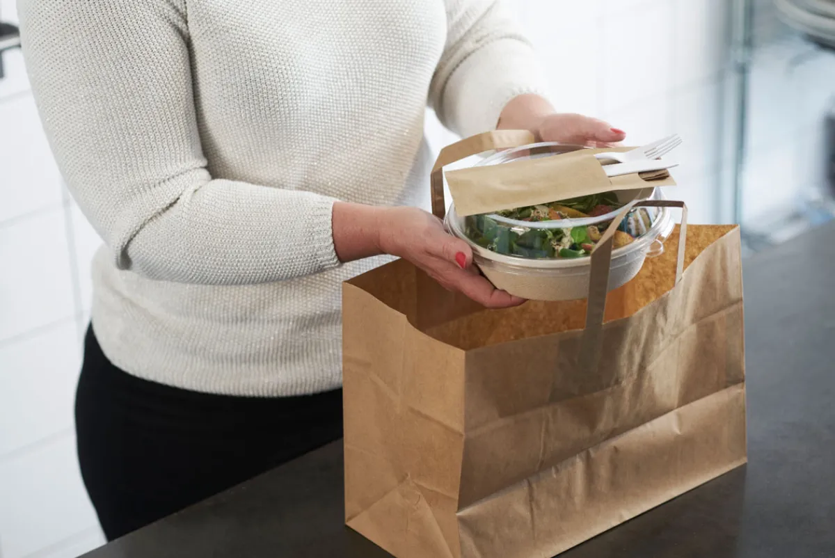 Take-Away-Taschen>DUNI Take Away Tasche 360 x 170 x 270 mm Braun