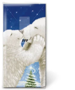 Kosmetiktücher>PAPER + DESIGN Taschentücher 21,5 x 22 cm Polar Bear Kiss