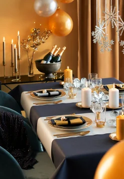 Stabkerzen>DUNI Tischkerzen 250 x Ø 22 mm 9 Std. Gold