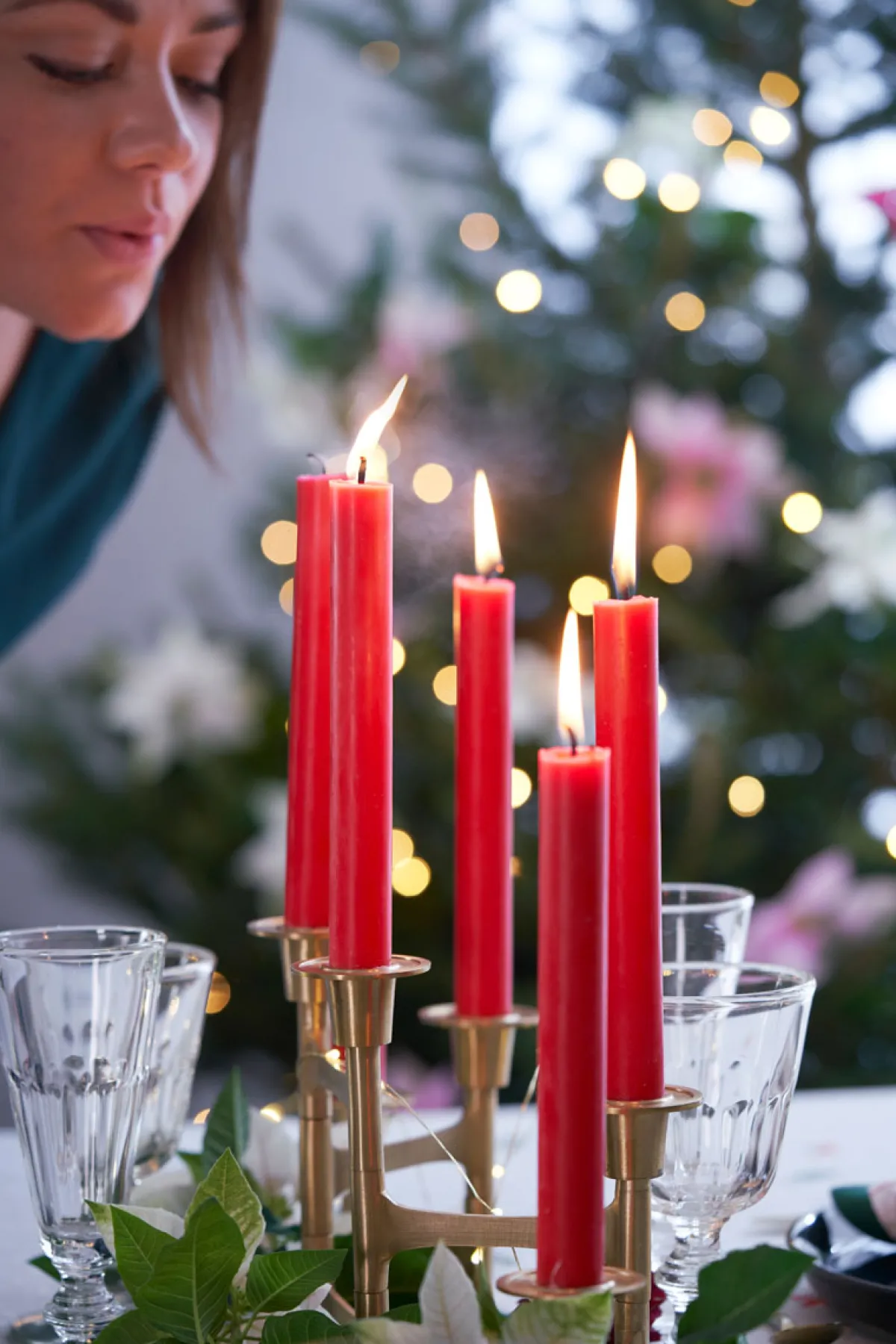 Stabkerzen>DUNI Tischkerzen 250 x Ø 22 mm 9 Std. Cream