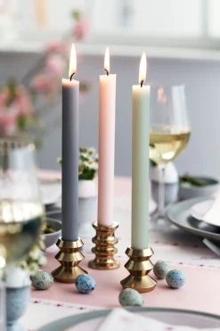 Stabkerzen>DUNI Tischkerzen 250 x Ø 22 mm 9 Std. Mint Blue