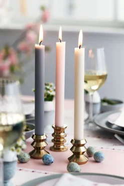 Stabkerzen>DUNI Tischkerzen 250 x Ø 22 mm 9 Std. Grau