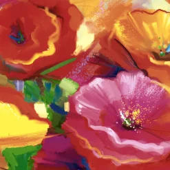 Servietten Im Lunchformat>PAPER + DESIGN Tissue-Serviette 33 x 33 cm Abstract Floral 3-lagig