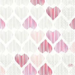 Servietten Im Lunchformat>DUNI Tissue-Serviette 33 x 33 cm Amour 3-lagig