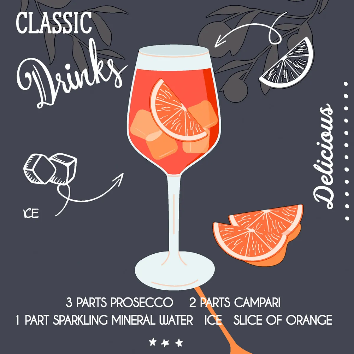 Cocktailservietten>PAPER + DESIGN Tissue-Serviette 24 x 24 cm Aperole Black 3-lagig