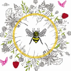 Servietten Im Lunchformat>PAPER + DESIGN Tissue-Serviette 33 x 33 cm Bee Loved 3-lagig