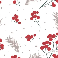 Cocktailservietten>DUNI Tissue-Serviette 24 x 24 cm Berrie Merrie 3-lagig