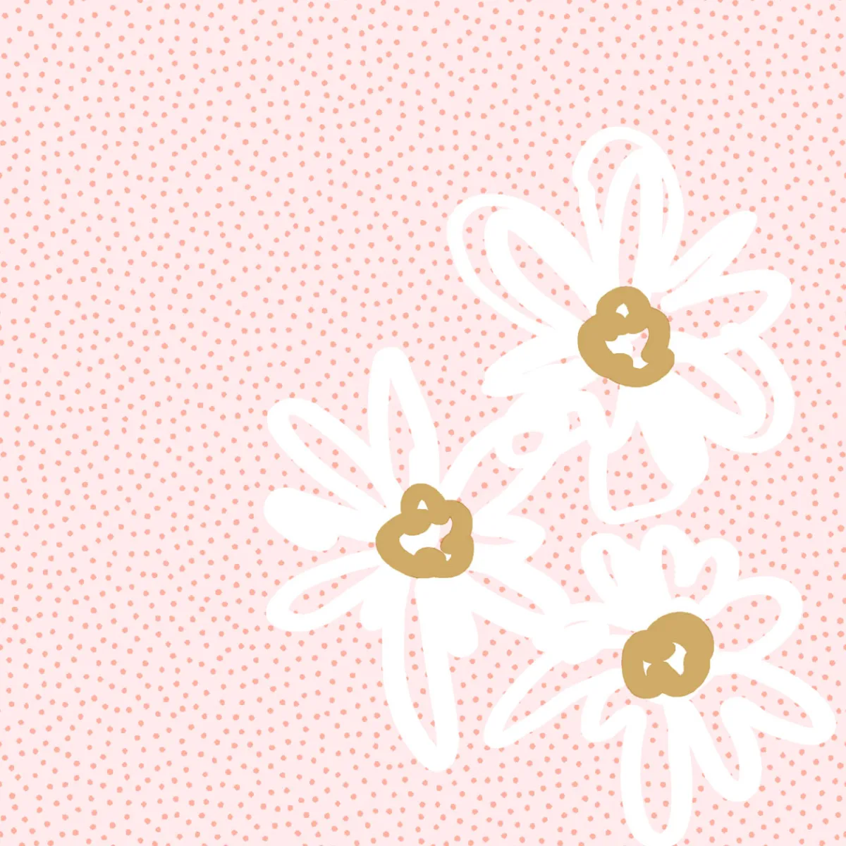 Cocktailservietten>PAPER + DESIGN Tissue-Serviette 24 x 24 cm Blooming Pattern 3-lagig