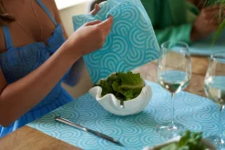 Cocktailservietten>DUNI Tissue-Serviette 24 x 24 cm Breeze Mint Blue 3-lagig