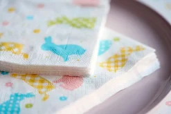 Servietten Im Lunchformat>DUNI Tissue-Serviette 33 x 33 cm Bunnies & Eggs 3-lagig