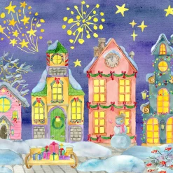 Servietten Im Lunchformat>PAPER + DESIGN Tissue-Serviette 33 x 33 cm Celebrate Street 3-lagig