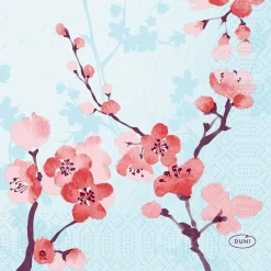 Cocktailservietten>DUNI Tissue-Serviette 24 x 24 cm Cherry Breeze Blue 3-lagig