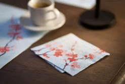 Cocktailservietten>DUNI Tissue-Serviette 24 x 24 cm Cherry Breeze Blue 3-lagig