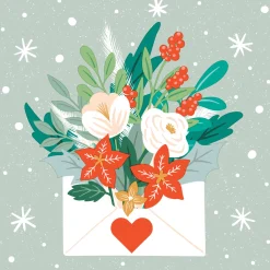 Servietten Im Lunchformat>PAPER + DESIGN Tissue-Serviette 33 x 33 cm Christmas Letter 3-lagig