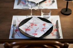 Servietten Im Dinnerformat>DUNI Tissue-Serviette 40 x 40 cm Cherry Breeze Blue 3-lagig