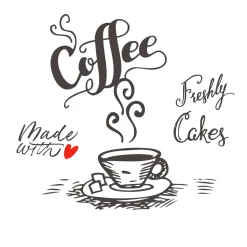 Cocktailservietten>PAPER + DESIGN Tissue-Serviette 24 x 24 cm Coffee Break 3-lagig