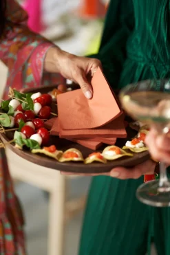 Cocktailservietten>DUNI Tissue-Serviette 24 x 24 cm Cream 3-lagig