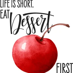 Servietten Im Lunchformat>PAPER + DESIGN Tissue-Serviette 33 x 33 cm Dessert First 3-lagig