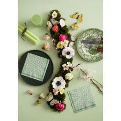 Servietten Im Lunchformat>PAPER + DESIGN Tissue-Serviette 33 x 33 cm Ditsy green 3-lagig