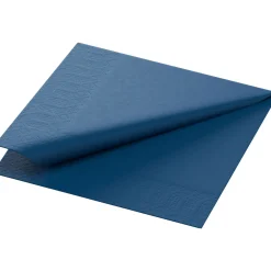 Cocktailservietten>DUNI Tissue-Serviette 24 x 24 cm Dunkelblau 3-lagig