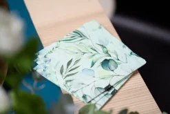 Cocktailservietten>PAPER + DESIGN Tissue-Serviette 24 x 24 cm Eucalyptus green 3-lagig