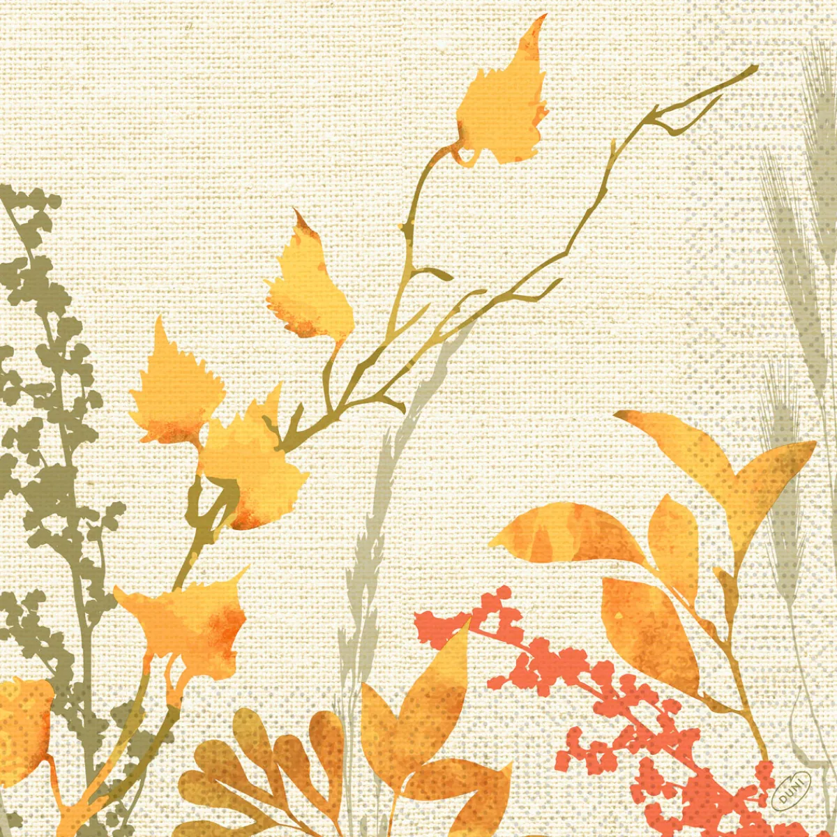 Servietten Im Dinnerformat>DUNI Tissue-Serviette 40 x 40 cm Fall Beauty 3-lagig