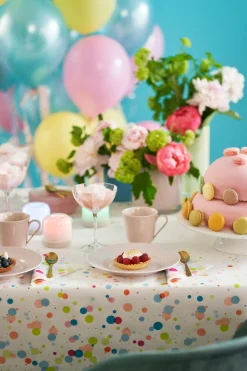 Cocktailservietten>DUNI Tissue-Serviette 24 x 24 cm Festive Bubbles Multi 3-lagig