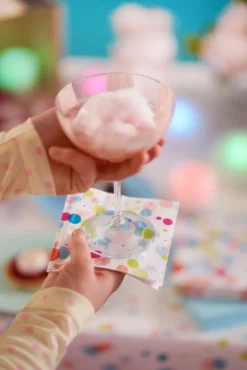 Cocktailservietten>DUNI Tissue-Serviette 24 x 24 cm Festive Bubbles Multi 3-lagig