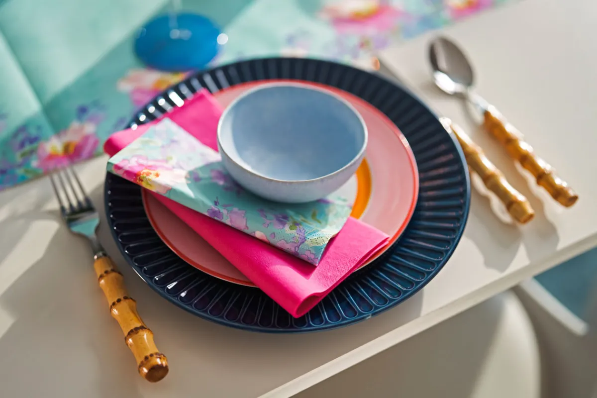 Servietten Im Lunchformat>DUNI Tissue-Serviette 33 x 33 cm Flowy Floral 3-lagig