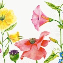 Cocktailservietten>DUNI Tissue-Serviette 24 x 24 cm Flowy Meadow 3-lagig
