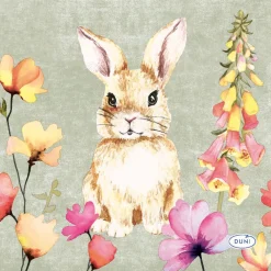 Becherspender|Cocktailservietten>DUNI Tissue-Serviette 24 x 24 cm Floral Friends 3-lagig