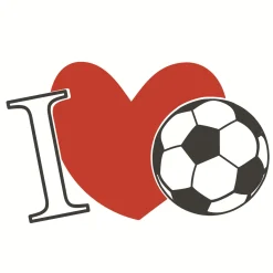Servietten Im Lunchformat>PAPER + DESIGN Tissue-Serviette 33 x 33 cm Football Heart 3-lagig