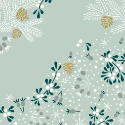 Servietten Im Lunchformat>PAPER + DESIGN Tissue-Serviette 33 x 33 cm Frosty Florals 3-lagig