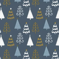 Cocktailservietten>PAPER + DESIGN Tissue-Serviette 24 x 24 cm Fun trees Blue 3-lagig