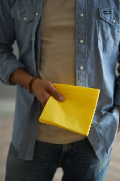 Servietten Im Lunchformat>DUNI Tissue-Serviette 33 x 33 cm Gelb 3-lagig