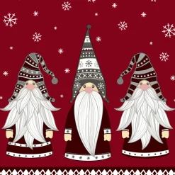 Servietten Im Lunchformat>PAPER + DESIGN Tissue-Serviette 33 x 33 cm Gnomes 3-lagig