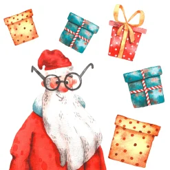 Servietten Im Lunchformat>PAPER + DESIGN Tissue-Serviette 33 x 33 cm Goofy Santa 3-lagig