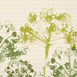 Servietten Im Dinnerformat>DUNI Tissue-Serviette 40 x 40 cm Green Umbles 3-lagig