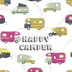 Servietten Im Lunchformat>PAPER + DESIGN Tissue-Serviette 33 x 33 cm Happy Camper 3-lagig