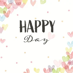 Servietten Im Lunchformat>PAPER + DESIGN Tissue-Serviette 33 x 33 cm Hearts Happy