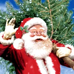 Cocktailservietten>PAPER + DESIGN Tissue-Serviette 24 x 24 cm Here Comes the Tree 3-lagig