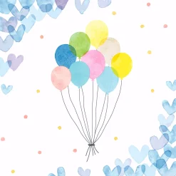 Servietten Im Lunchformat>PAPER + DESIGN Tissue-Serviette 33 x 33 cm Hearts Balloons 3-lagig