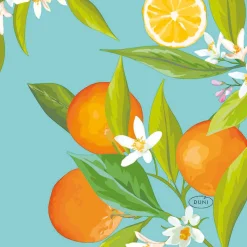Cocktailservietten>DUNI Tissue-Serviette 24 x 24 cm Lemon Tree 3-lagig