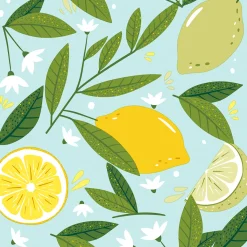 Servietten Im Lunchformat>PAPER + DESIGN Tissue-Serviette 33 x 33 cm Lemon Tree 3-lagig