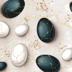 Servietten Im Lunchformat>PAPER + DESIGN Tissue-Serviette 33 x 33 cm Marble eggs 3-lagig