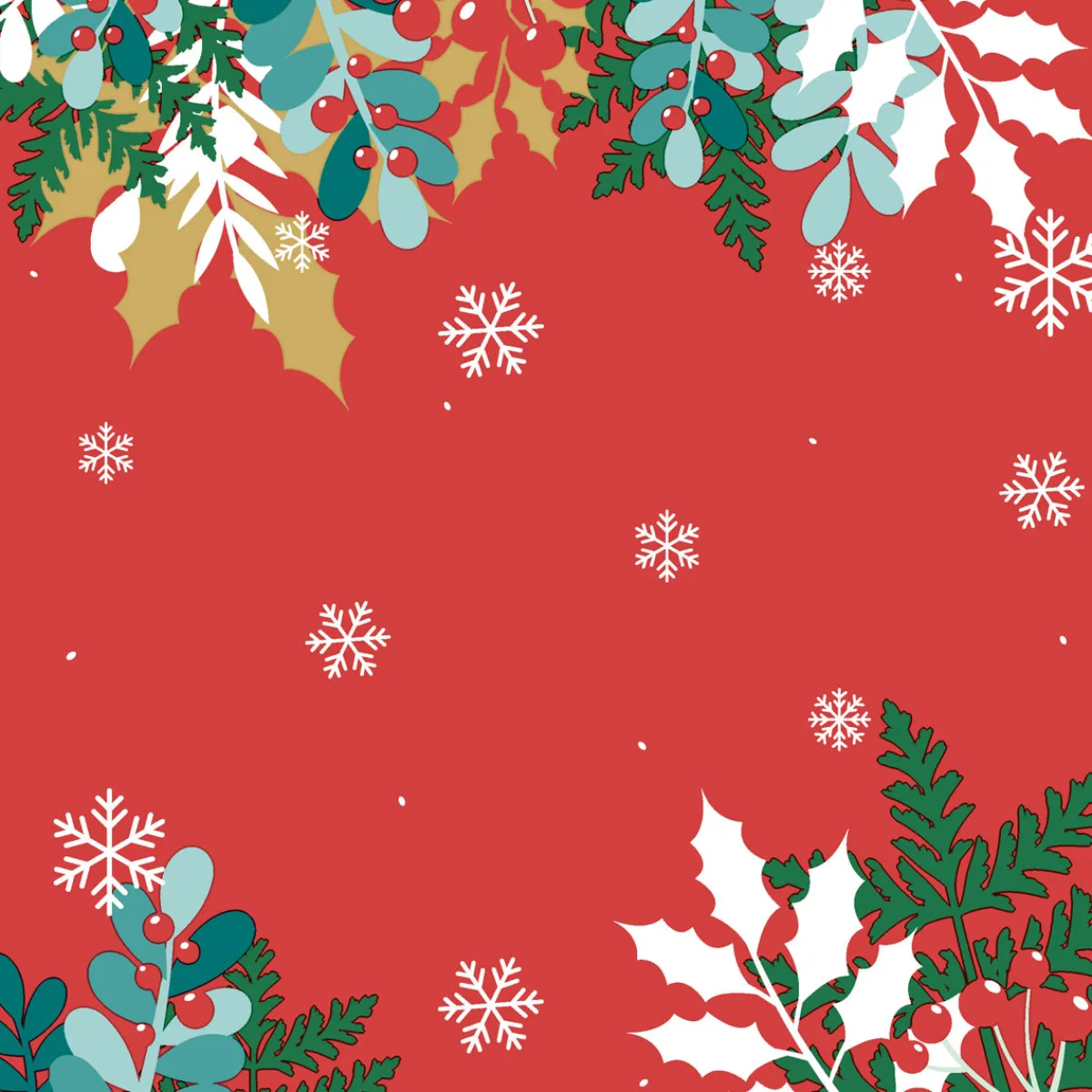Servietten Im Lunchformat>PAPER + DESIGN Tissue-Serviette 33 x 33 cm Merry Holly 3-lagig